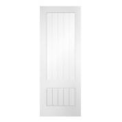 White Primed Mexicano Three Quarter Glazed Internal Door Wooden Timber